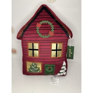 2025 Hallmark x Target Novelty House Christmas Lodge Decorative Pillow NEW